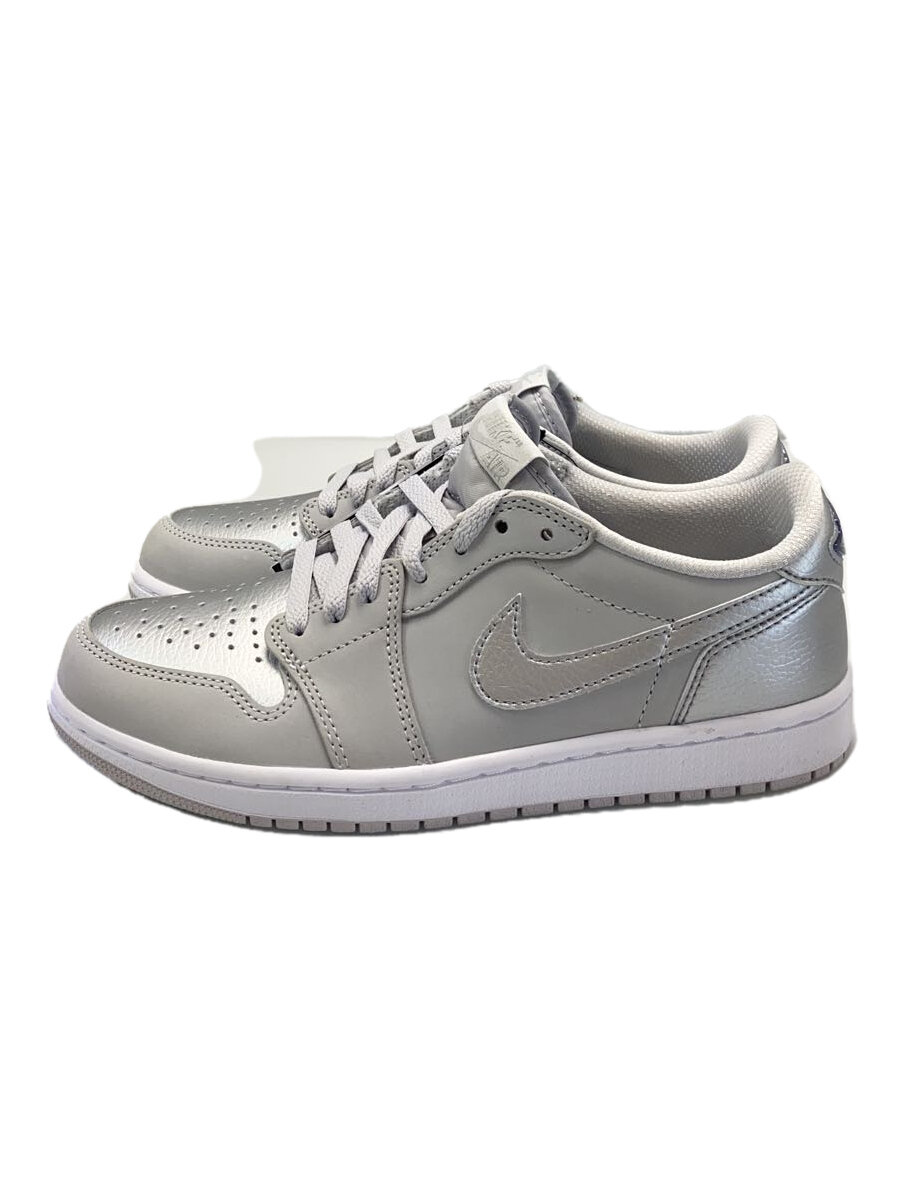 【中古】NIKE◆AIR JORDNA 1 LOW OG_エアジョーダン 1 ロー OG/26cm/SLV【シューズ】