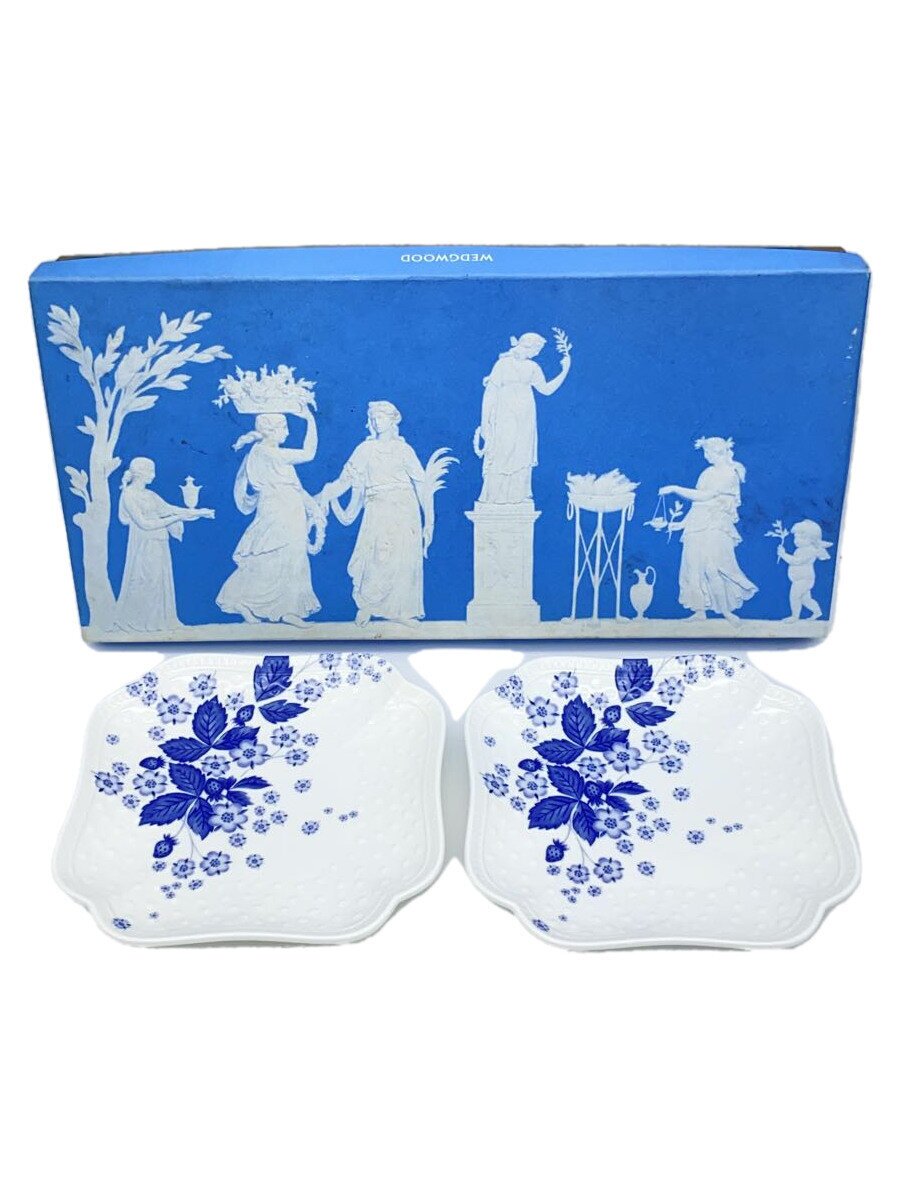 【中古】WEDGWOOD◆プレート/2点セット/WHT【キッチン用品】
