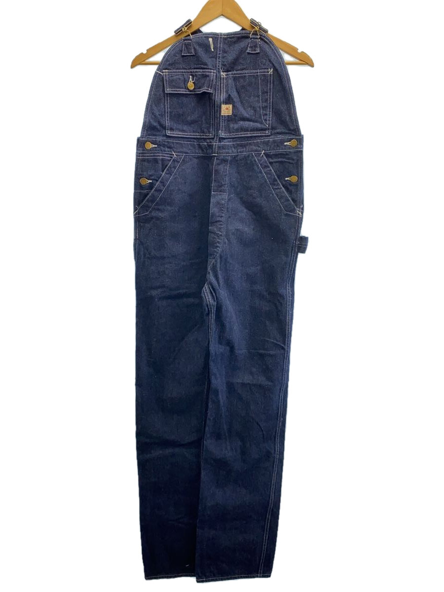 【中古】SUGAR CANE◆オーバーオール/29/コットン/NVY/無地/SC40680【メンズウェア】