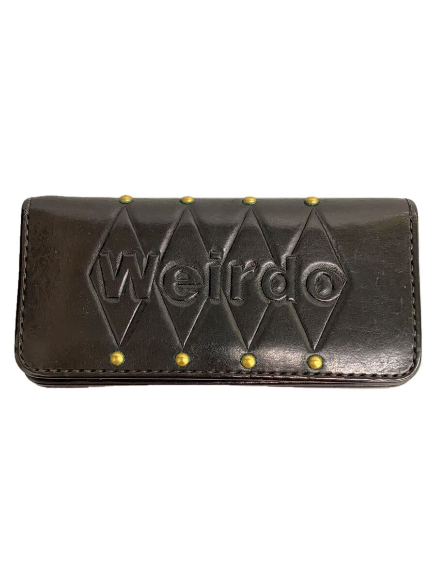 【中古】WEIRDO◆長財布/レザー/BLK/メンズ【服飾雑貨他】