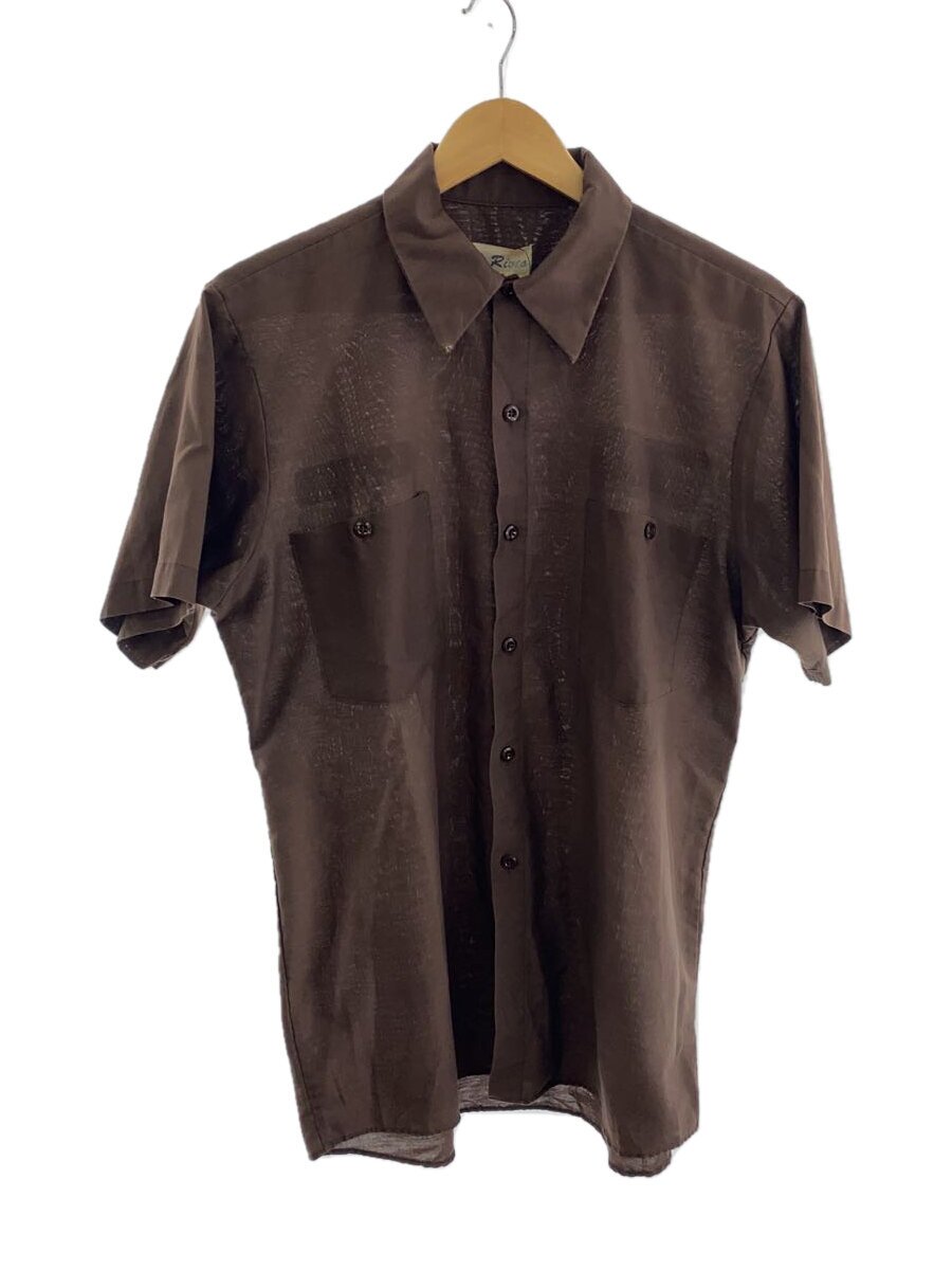 Rakuten - 【中古】50s～60s//半袖シャツ/M/ポリエステル/ブラウン【メンズウェア】