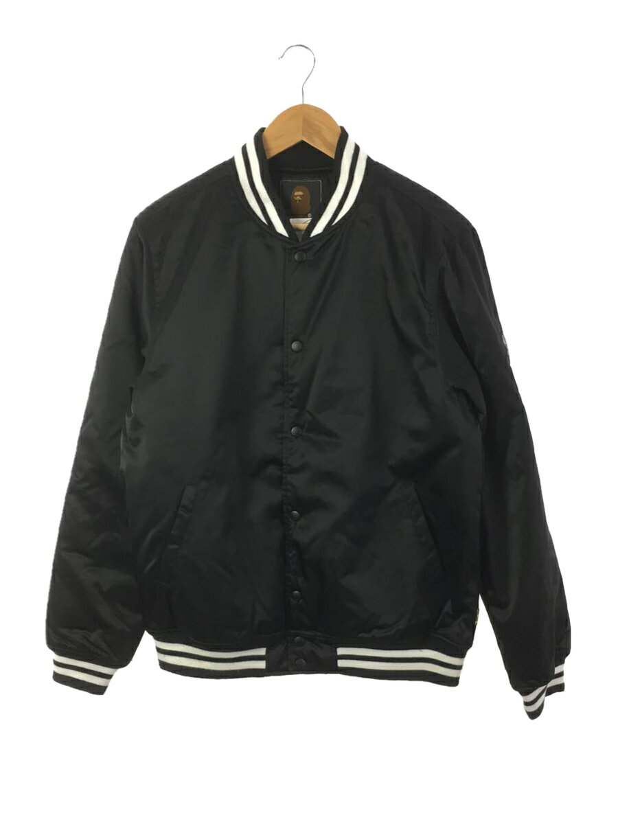 【中古】Mr.BATHING APE スタジャン/L/ナイロン/BLK/007LJF301002X【メンズウェア】