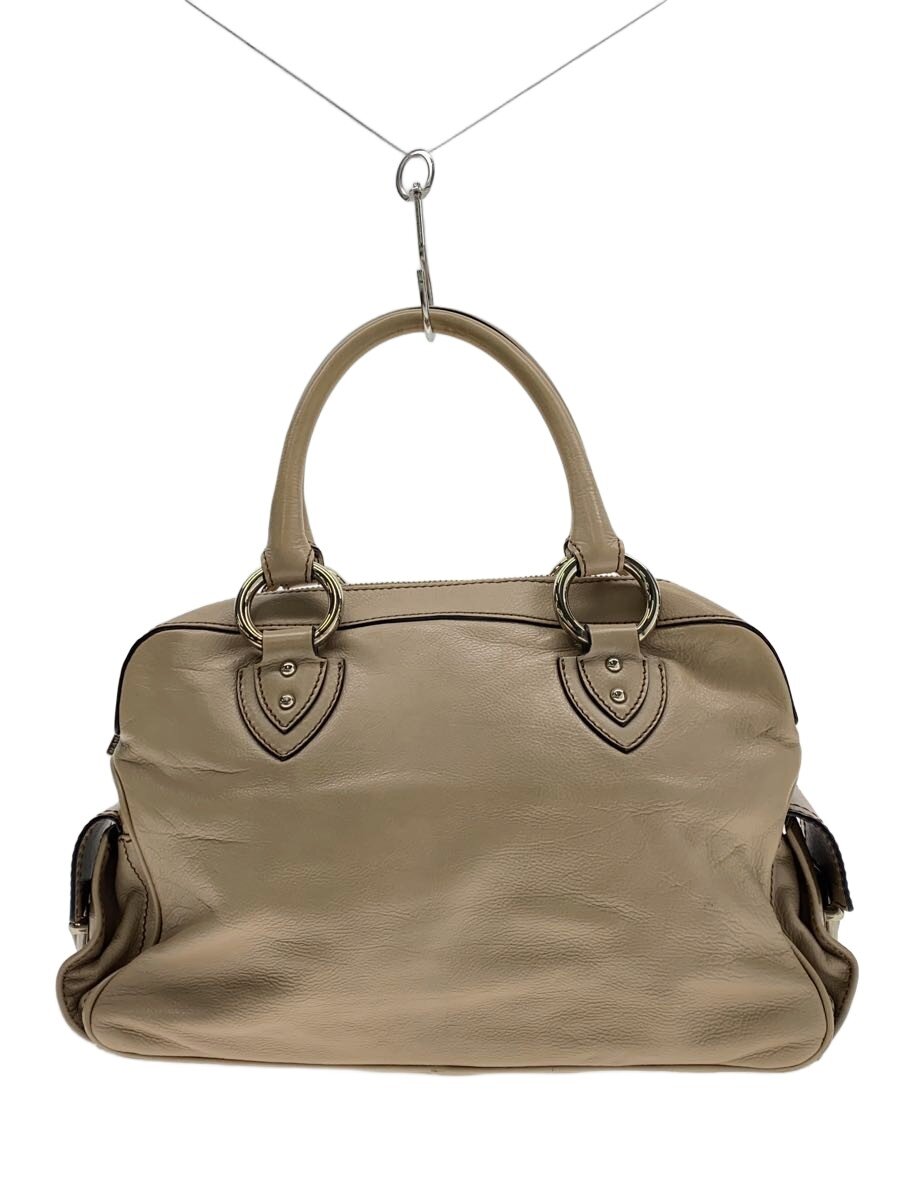 MARC JACOBS - 【中古】MARC JACOBS◆ハンドバッグ/レザー/BEG【バッグ】