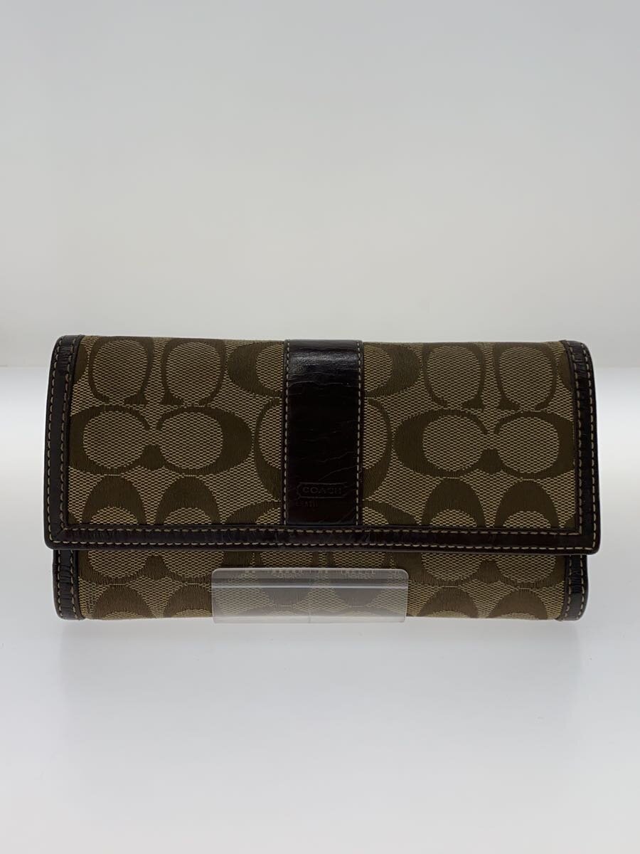 【中古】COACH◆長財布/--/BRW/レディース【服飾雑貨他】