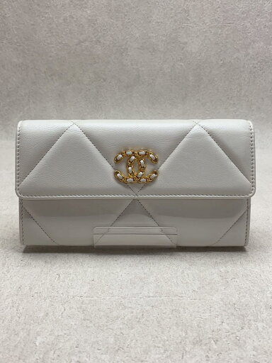 【中古】CHANEL◆長財布/PVC/WHT/無地/レディース【服飾雑貨他】 【中古】CHANEL◆長財布/PVC/WHT/無地/レディース【服飾雑貨他】