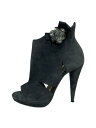 【中古】Christian Louboutin◆パンプス/37/BLK/スウェード【シューズ】