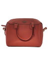 【中古】COACH◆ベネット・ミニ・サッチェル_ピンク/レザー/オレンジ【バッグ】