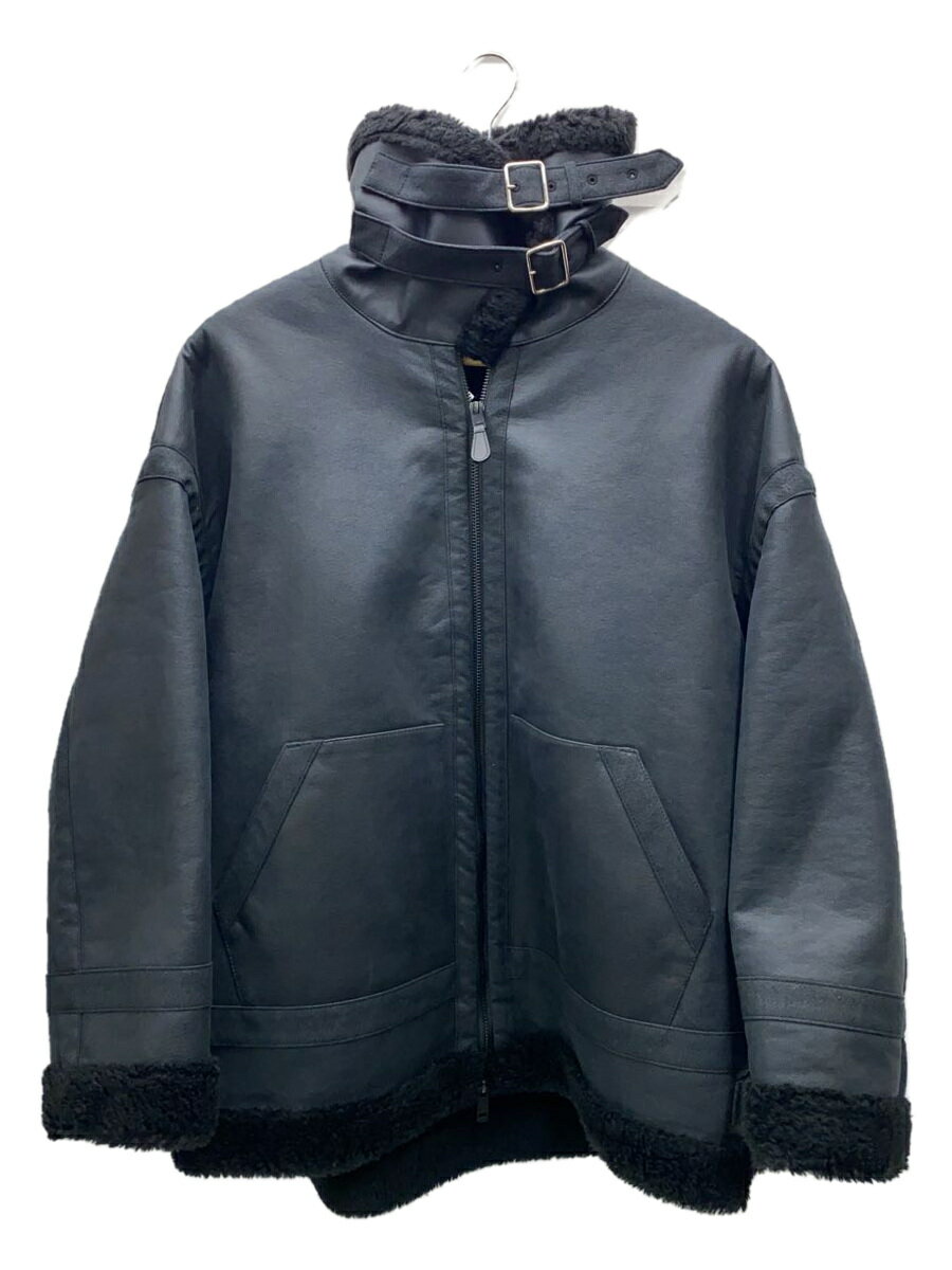 【中古】THE RERACS◆ジャケット/36/ポリエステル/BLK/無地/23fw-rect-357l-uasp-j【レディースウェア】