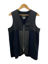 【中古】COMME des GARCONS HOMME DEUX◆ジレベスト/XS/ウール/BLK/DB-C004【メンズウェア】