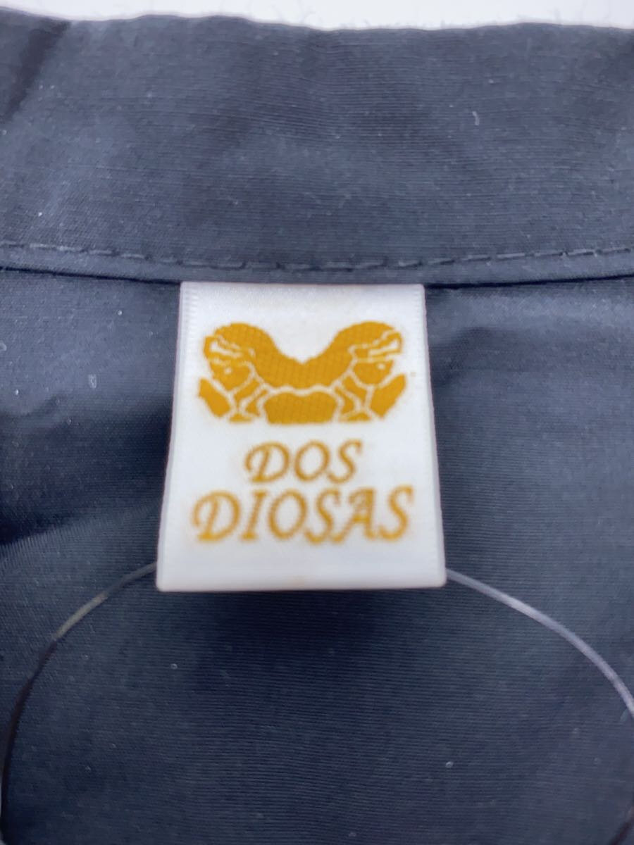 【中古】DOSDIOSAS◆シャツワンピース/38/コットン/BLK/無地/D7929【レディースウェア】