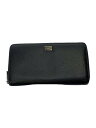 【中古】DOLCE&GABBANA◆ラウンドファスナー長財布/レザー/ブラック/無地/メンズ/BP1672【服飾雑貨他】