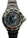 【中古】DOLCE&GABBANA◆クォーツ腕時計/アナログ/--/BLK/BLK【服飾雑貨他】