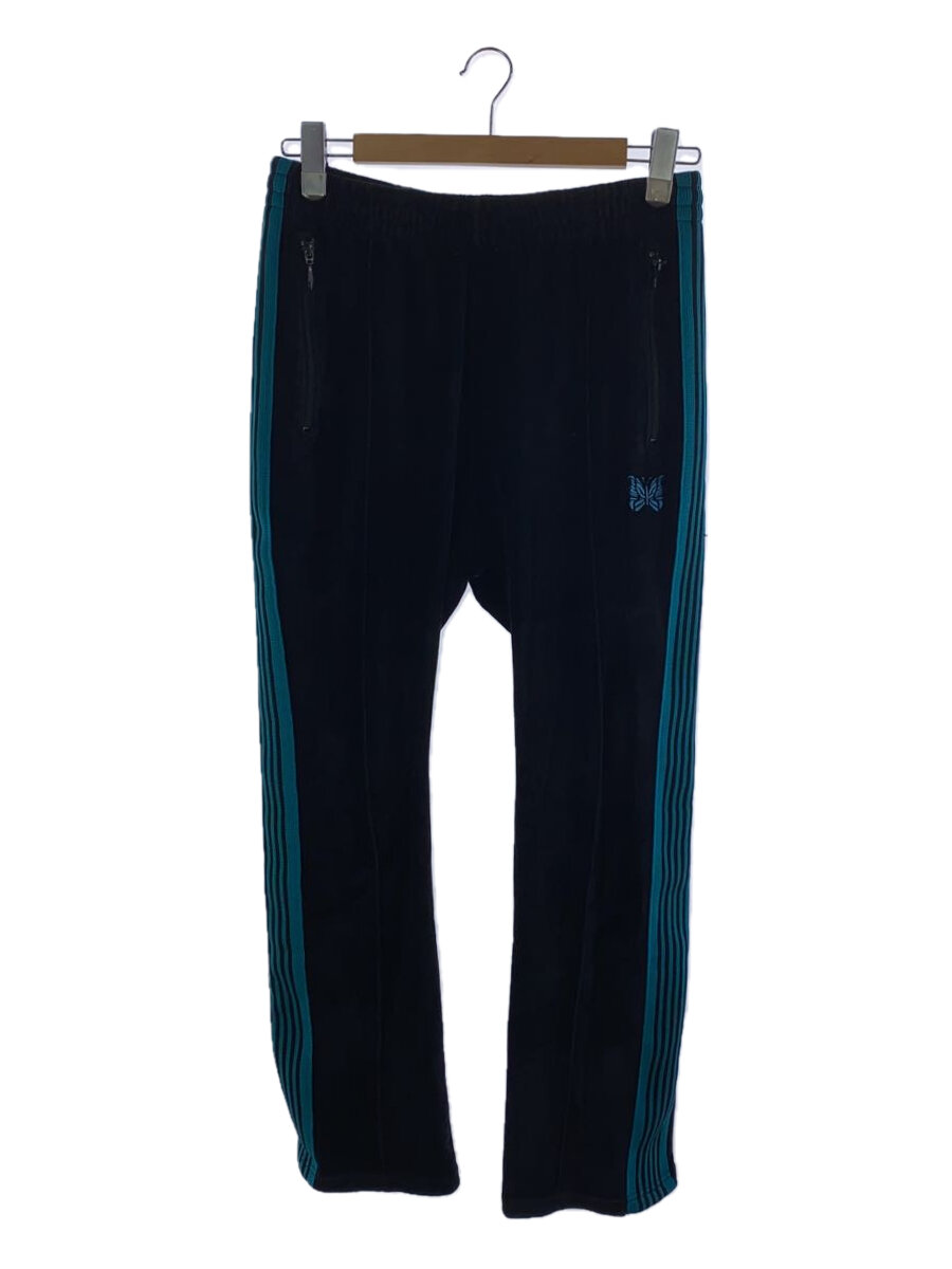 【中古】Needles◆24SS/NARROW TRACK PANTS/トラックパンツ/ベロア/S/ポリエステル/BLK/OT235【メンズウェア】