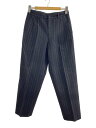 【中古】COMME des GARCONS HOMME◆AD1988/HP-05003L/スラックスパンツ/L/ウール/BLK/ストライプ【メンズウェア】