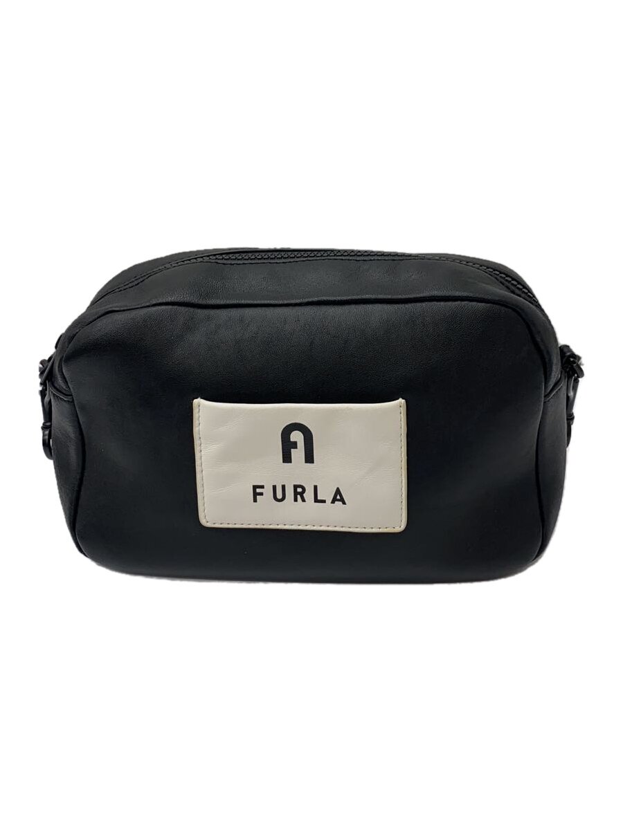 Furla - 【中古】FURLA◆ショルダーバッグ/レザー/BLK【バッグ】
