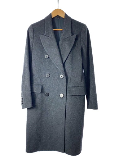 【中古】theory◆コート/S/ウール/GRY/無地【レディースウェア】 【中古】theory◆コート/S/ウール/GRY/無地【レディースウェア】