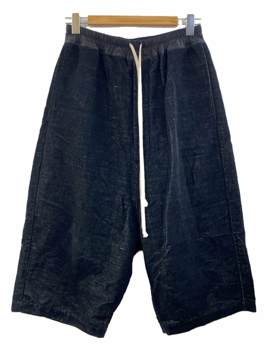 【中古】Rick Owens◆サルエルパンツ/46/ヘンプ/ブラック/RU19F4387-VM//【メンズウェア】