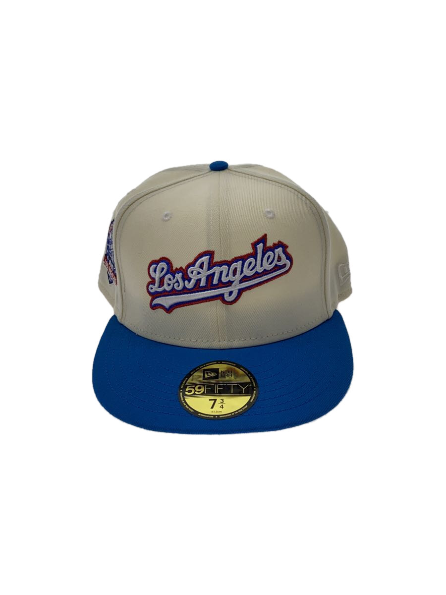 【中古】NEW ERA◆キャップ/7 3/4/キャンバス/WHT/メンズ【服飾雑貨他】