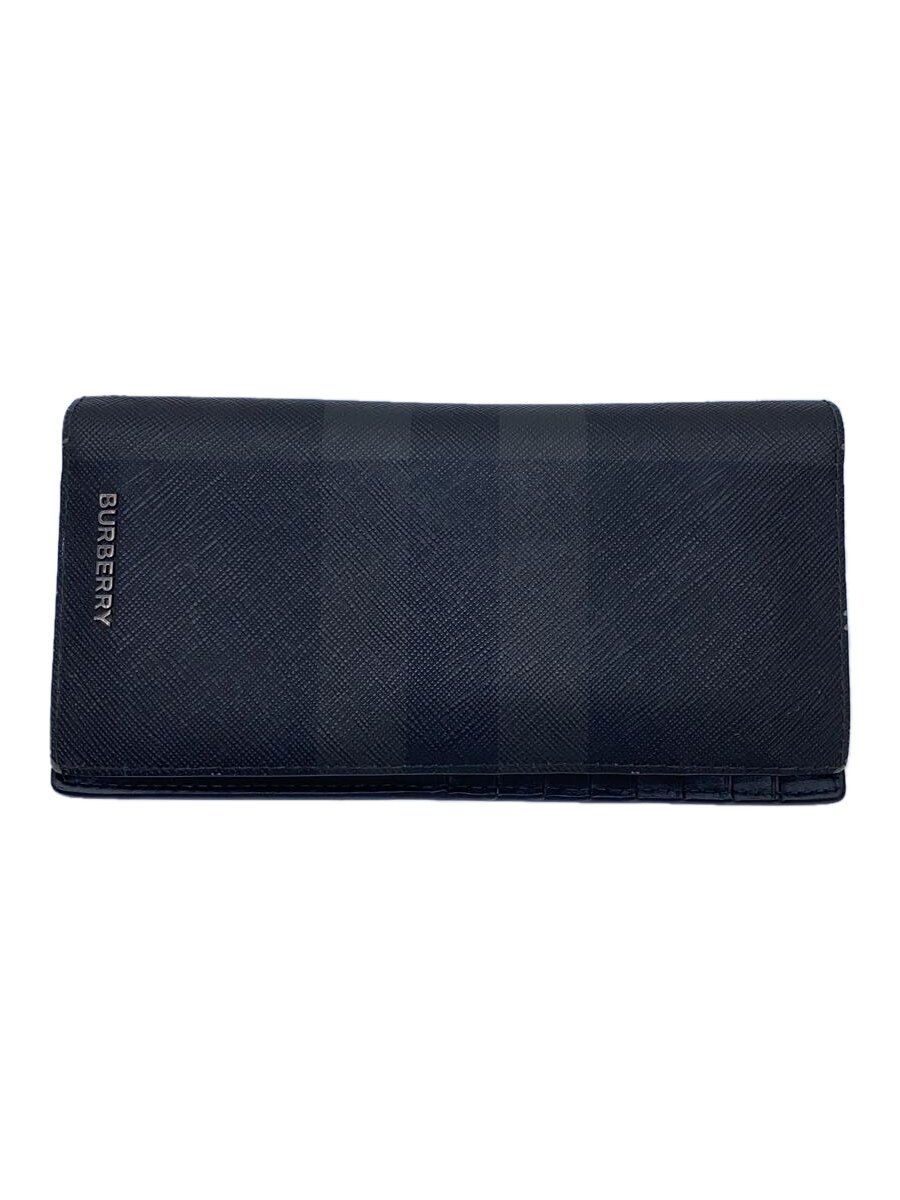 【中古】BURBERRY◆長財布/--/BLK/メンズ【服飾雑貨他】