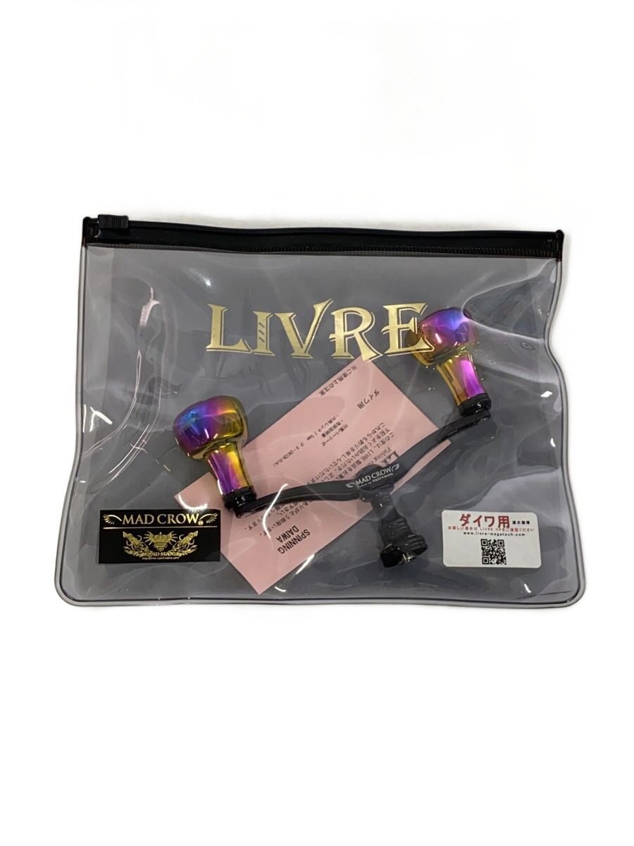 Fly Fishing Accessories - 【中古】LIVRE/MAD CROW100/ダイワ用/リールハンドル/SQUID MANIA/フィッシング/BLK【スポーツ】