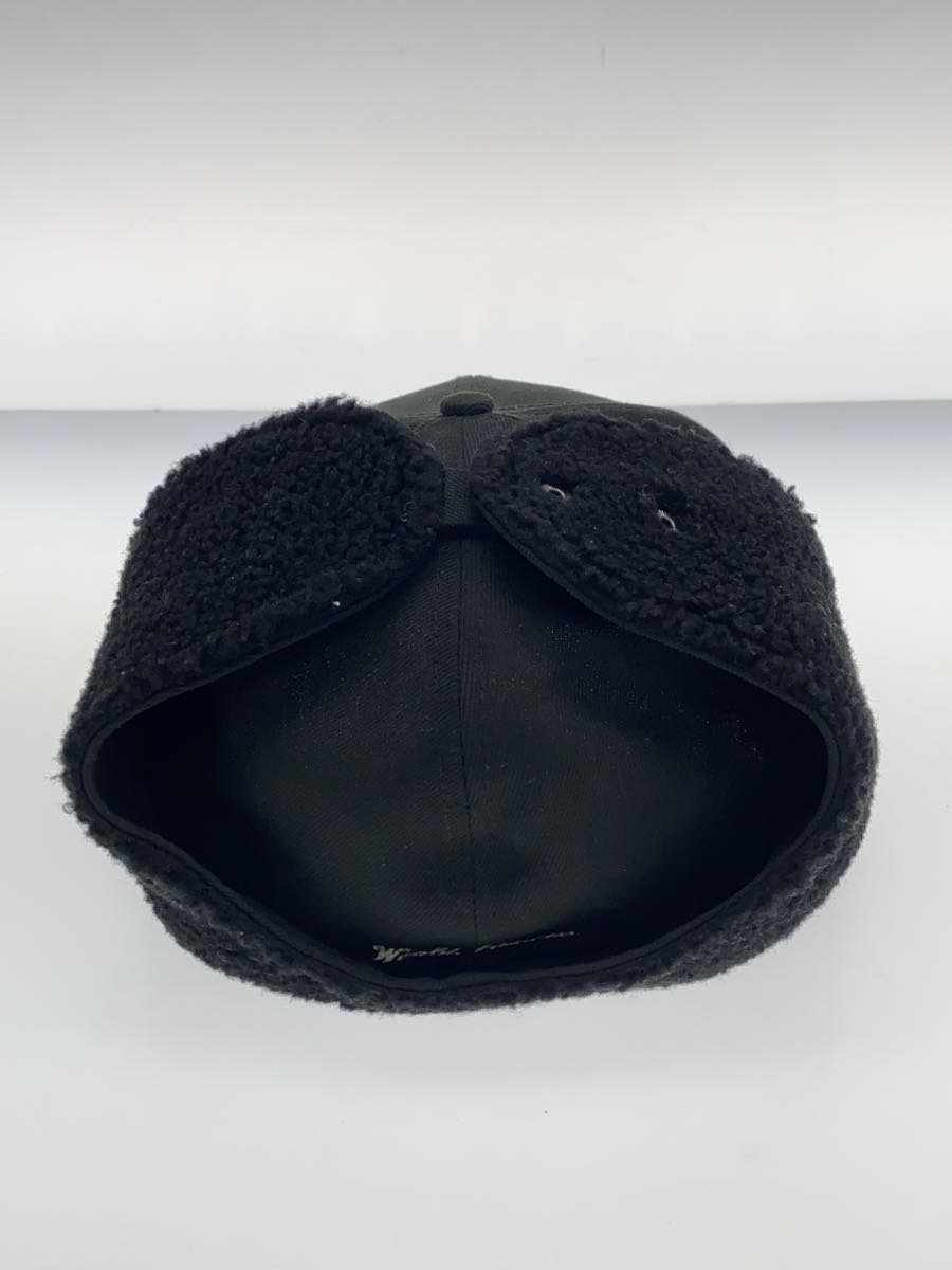 【中古】Supreme◆キャップ/7 1/2/ポリエステル/BLK/メンズ【服飾雑貨他】