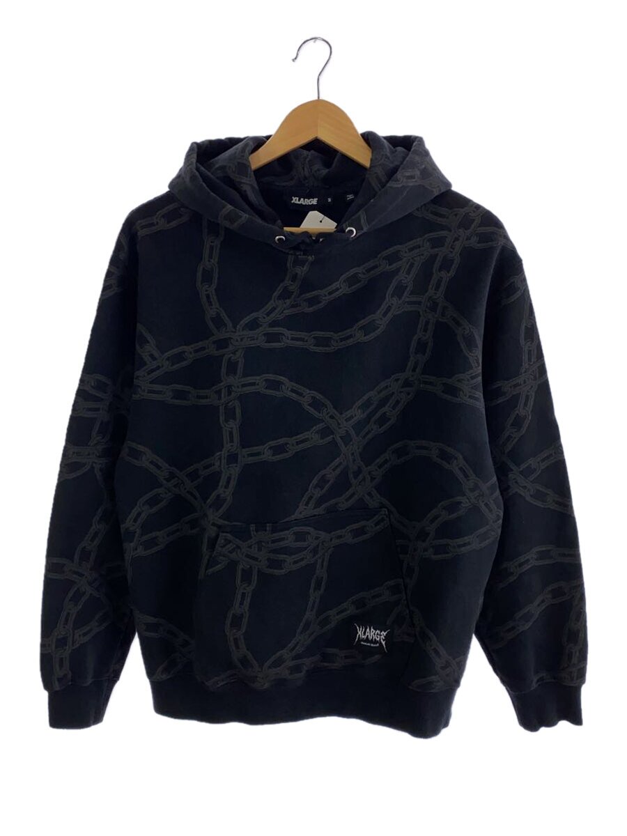 X-LARGE◆24SS/×Crawling Death Chain Hooded Sweat/M/コットン/BLK