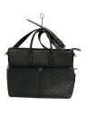 【中古】LOUIS VUITTON◆7DW_ダミエ・アンフィニ_BLK/レザー/BLK【バッグ】