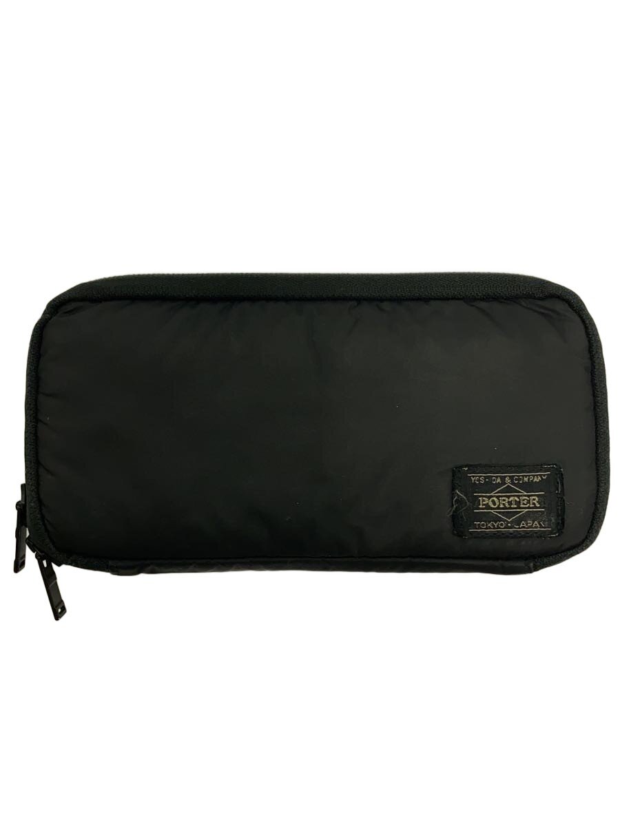 【中古】PORTER◆長財布/ナイロン/BLK/無地/メンズ【服飾雑貨...