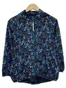 【中古】ANNA SUI Mini◆ボタニカル柄ブルゾン/LL/ポリエステル/ブラック/花柄/7101309-168【キッズ】