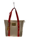 【中古】LOUIS VUITTON◆カバMM_アンティグア_RED/キャンバス/レッド【バッグ】