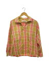 【中古】Story mfg.◆長袖シャツ/L/コットン/PNK/チェック【メンズウェア】