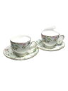 【中古】WEDGWOOD◆SWEET PLUM/カップ&ソーサー/リーシェイプ/2客【キッチン用品】