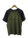 【中古】GIANT◆ラグラン/KORN/Follow the Leader/Tシャツ/L/コットン/カーキ【メンズウェア】