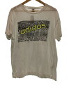 【中古】adidas◆Tシャツ/O/コットン/WHT/ADT-1028/デ