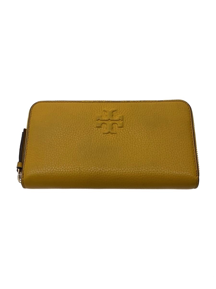 【中古】TORY BURCH◆長財布/レザー/YLW/レディース【服飾雑貨他】