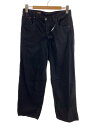 【中古】SCYE BASICS◆Stretch Cotton Drill Wide Leg Jeans/ム/31/コットン/BLK/5723-83536//【メンズウェア】