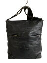 【中古】ultima TOKYO◆ショルダーバッグ/レザー/BLK/無地【バッグ】