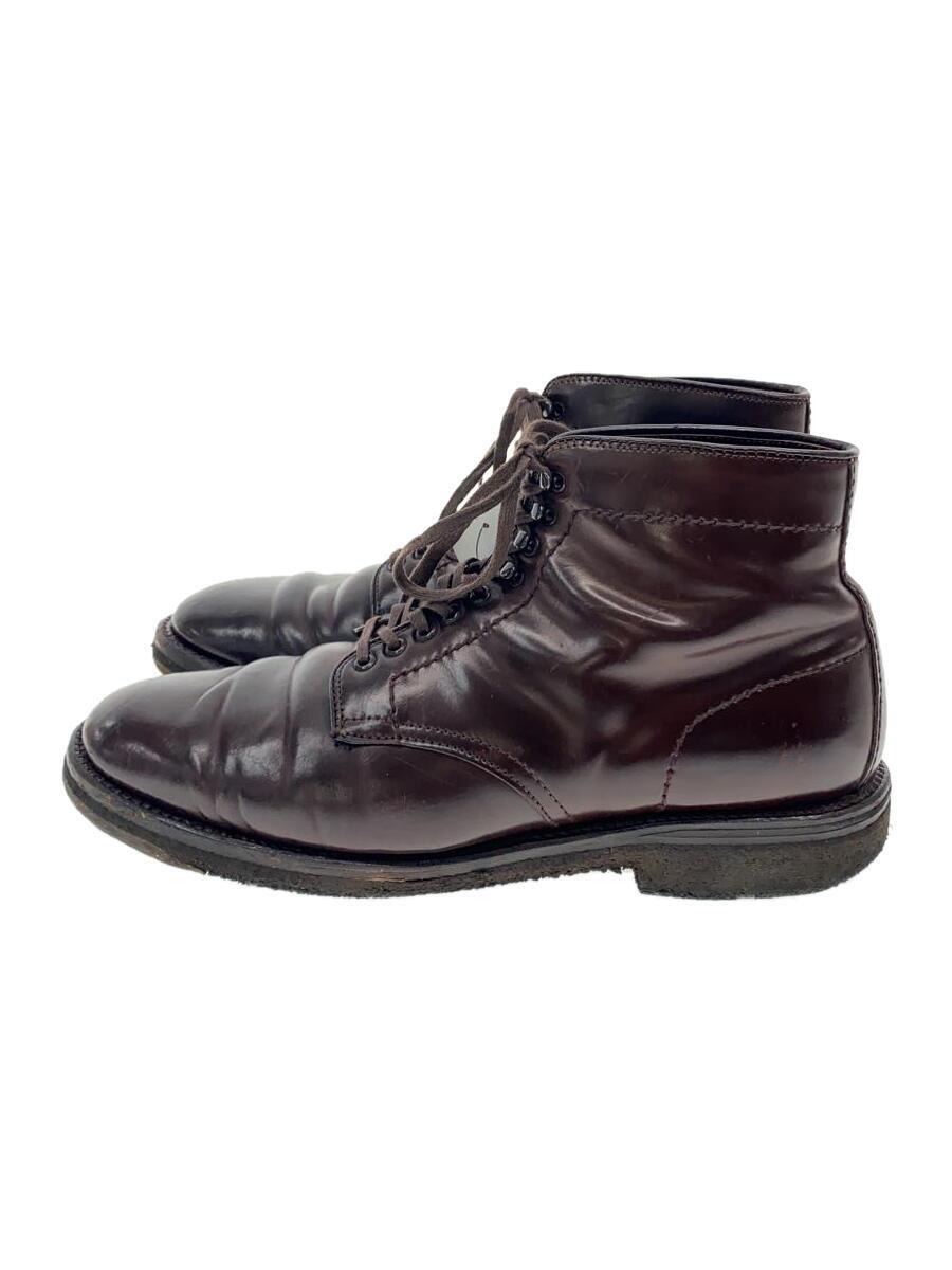 【中古】Alden◆4600H Plain Toe Boot Crepe Sole/ブーツ/UK8.5/BRW/4600H【シューズ】