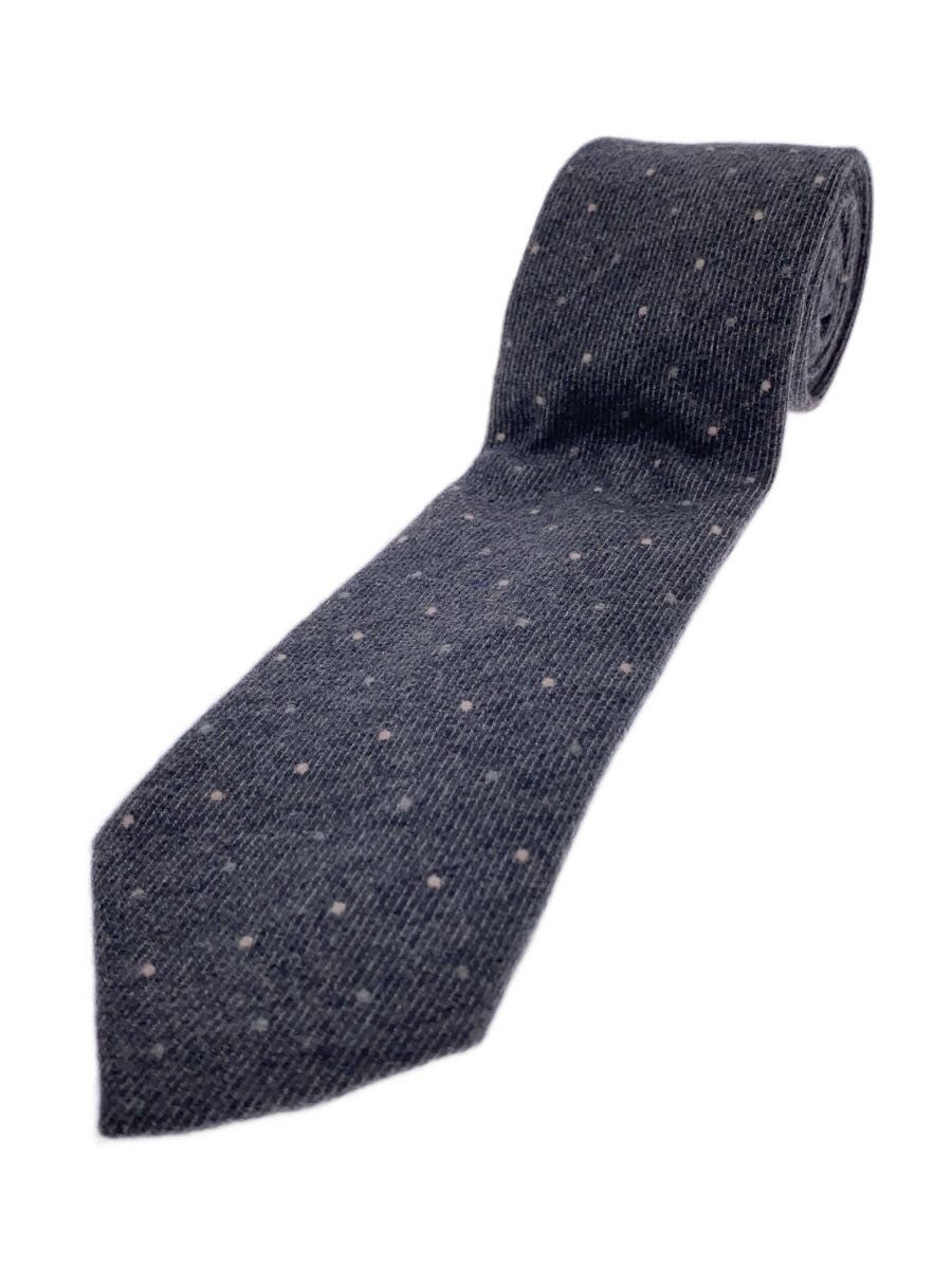 【中古】dunhill◆ネクタイ/カシミア/GRY/玉虫/メンズ【服飾雑貨他】