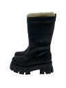 【中古】PRADA◆ブーツ/36.5/BLK/牛革【シューズ】(4)