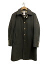 【中古】BURBERRY BLACK LABEL◆金ボタンチンストコー