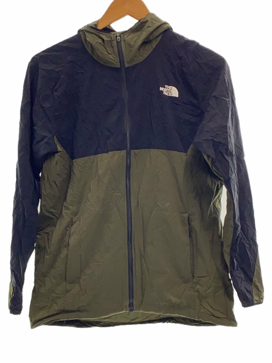 【中古】THE NORTH FACE◆ANYTIME WIND HOODIE_エニータイムウィンドフーディ/S/ナイロン/KHK【メンズウェア】