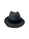 【中古】TOKIO HAT/天然草シゾールティアドロップ型ハット/頭周り56cm/黒麦わら/メンズ【服飾雑貨他】