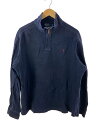【中古】POLO RALPH LAUREN◆ニット・セーター(薄手)/XL/コットン/NVY/無地【メンズウェア】