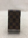 【中古】LOUIS VUITTON◆エテュイ・シガレット_ダミエ・エベヌ_BRW/--/BRW/メンズ【服飾雑貨他】