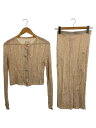 【中古】Maison Margiela◆セットアップ/S/レーヨン/BEG/ニット/無地/S31HA0777/S31MA0305【レディースウェア】