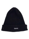 【中古】Supreme◆ニットキャップ/--/コットン/BLK/メンズ【服飾雑貨他】