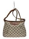 【中古】LOUIS VUITTON◆シラクーサMM_ダミエ・アズール_WHT/PVC/WHT【バッグ】