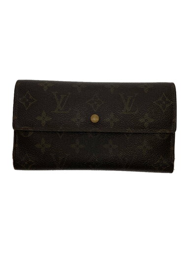 【中古】LOUIS VUITTON◆ポルト・トレゾール・インターナショナル_モノグラム・キャンバス_BRW/PVC/BRW/レディース【服飾雑貨他】 【中古】LOUIS VUITTON◆ポルト・トレゾール・インターナショナル_モノグラム・キャンバス_BRW/PVC/BRW/レディース【服飾雑貨他】