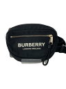 【中古】BURBERRY◆ウエストバッグ/ナイロン/BLK/8014519【バッグ】